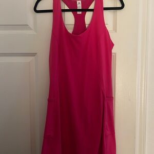 Vibrant Pink Sleeveless Dress